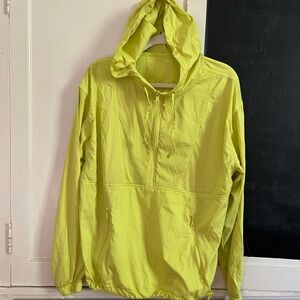 GIRLFRIEND COLLECTIVE Huddle Half-Zip Windbreaker neon green